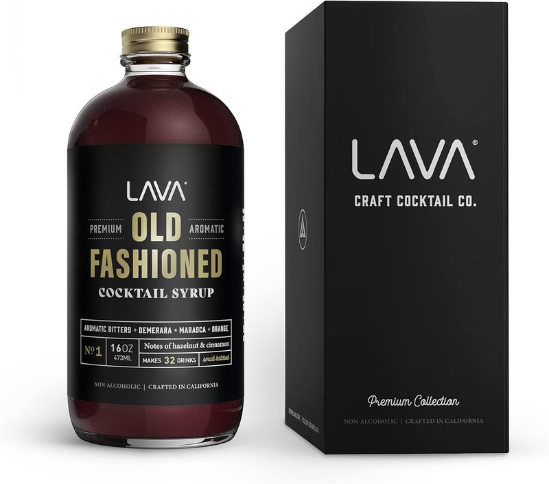 LAVA Premium Aromatic Old Fashioned Cocktail Syrup - 16oz, Makes 32 Cocktails - Image 2